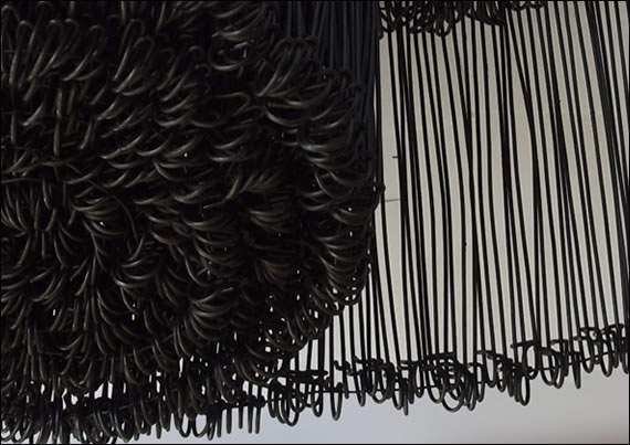 Black pvc coated double loop tie wire